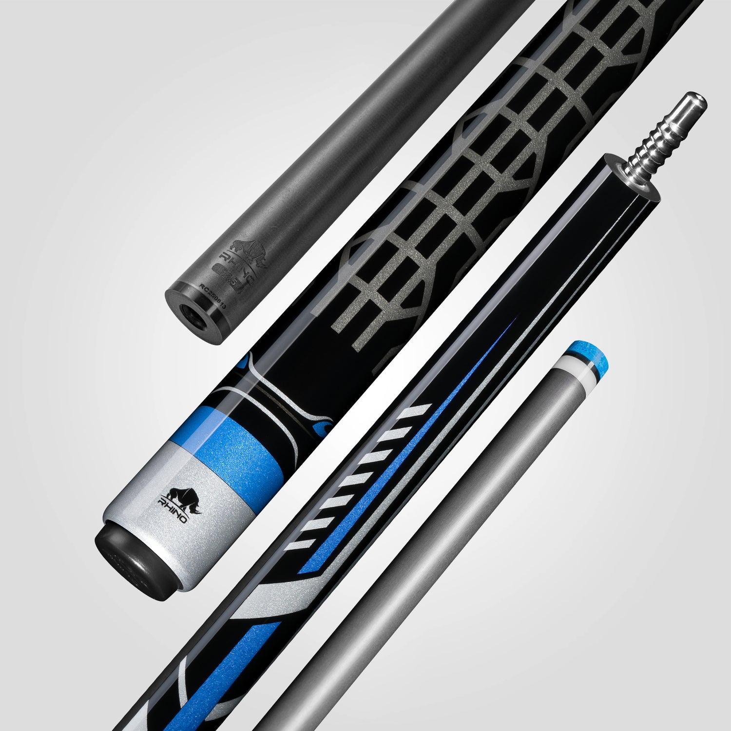RHINO RACING POOL CUE - VELOCITY BLUE