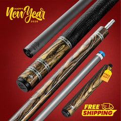 Rhino RETRÔ Pool Cue - Bocote - Crocodile Embossed Microfiber Leather Wrap.jpg