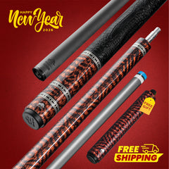 Rhino RETRÔ Pool Cue - Snake - Crocodile Embossed Microfiber Leather Wrap.jpg