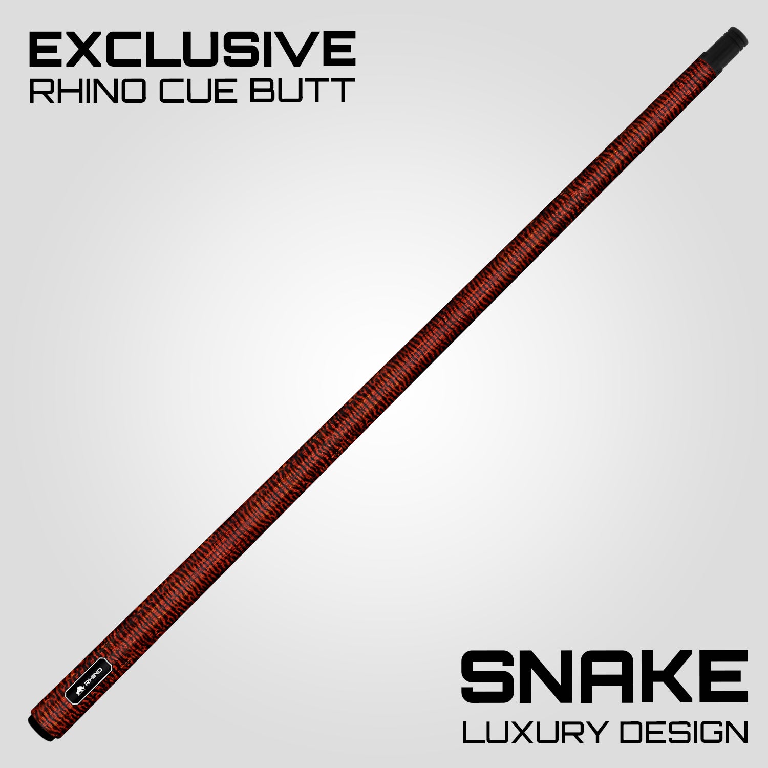 Rhino G-W Pool Cue - Snake - Wrapless