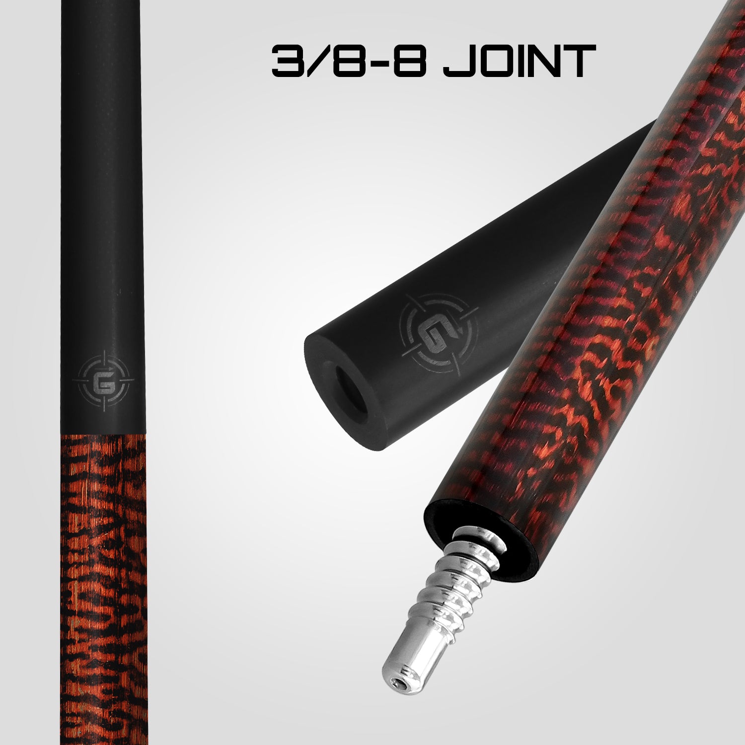 Rhino G-W Pool Cue - Snake - Wrapless