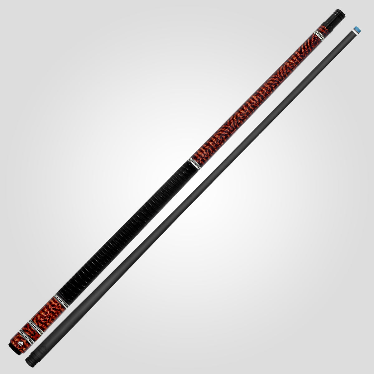 Rhino RETRÔ Pool Cue - Snake - Crocodile Embossed Microfiber Leather Wrap