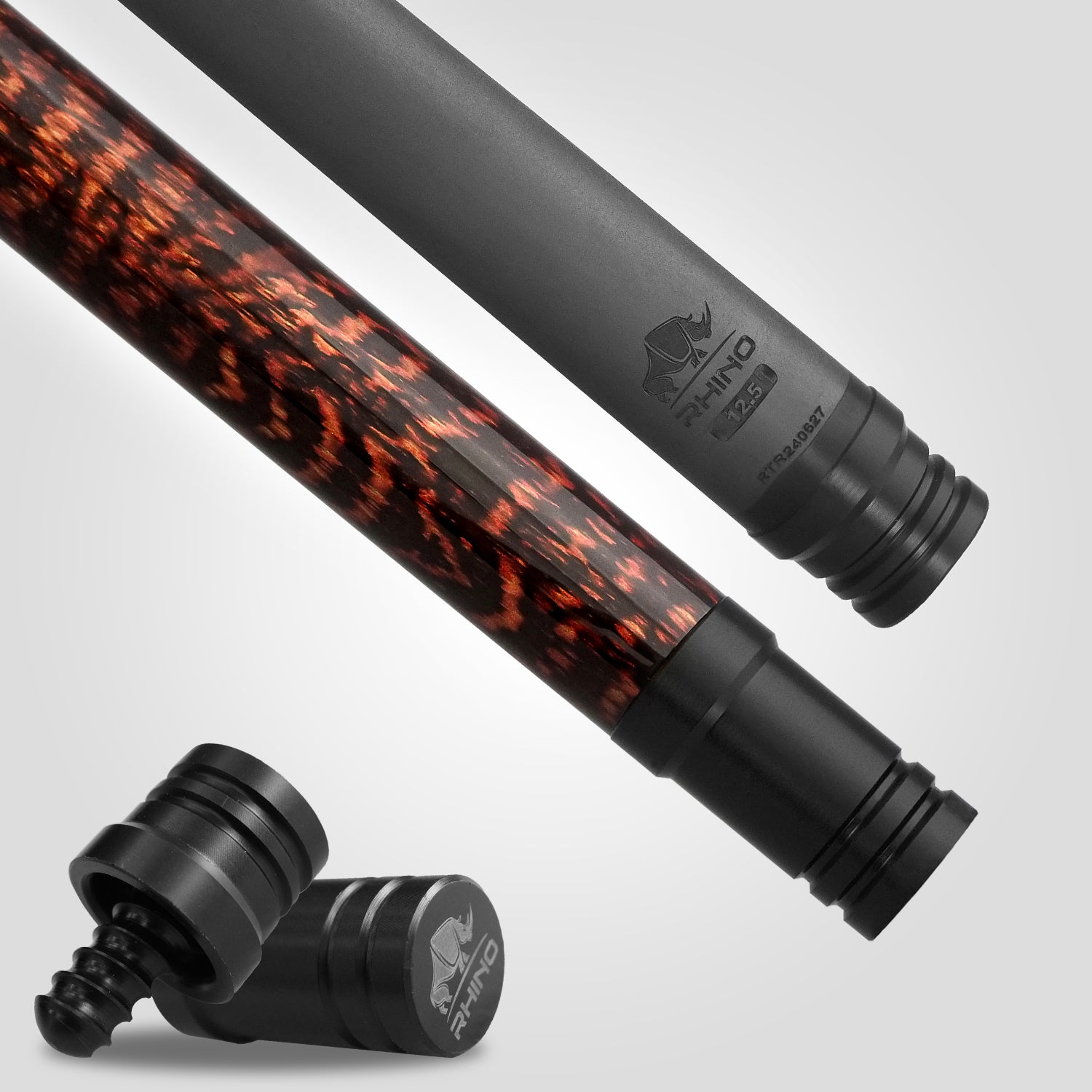 Rhino RETRÔ Pool Cue - Snake - Wrapless