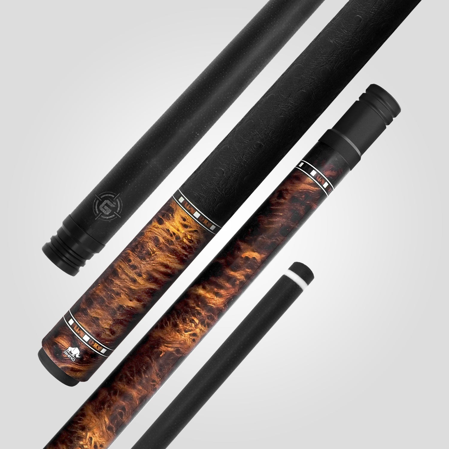 Rhino G-W Pool Cue - Thuya - Leather Wrap