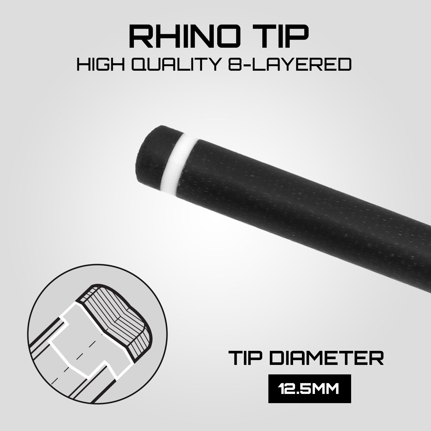 Rhino G-W Pool Cue - Thuya - Wrapless