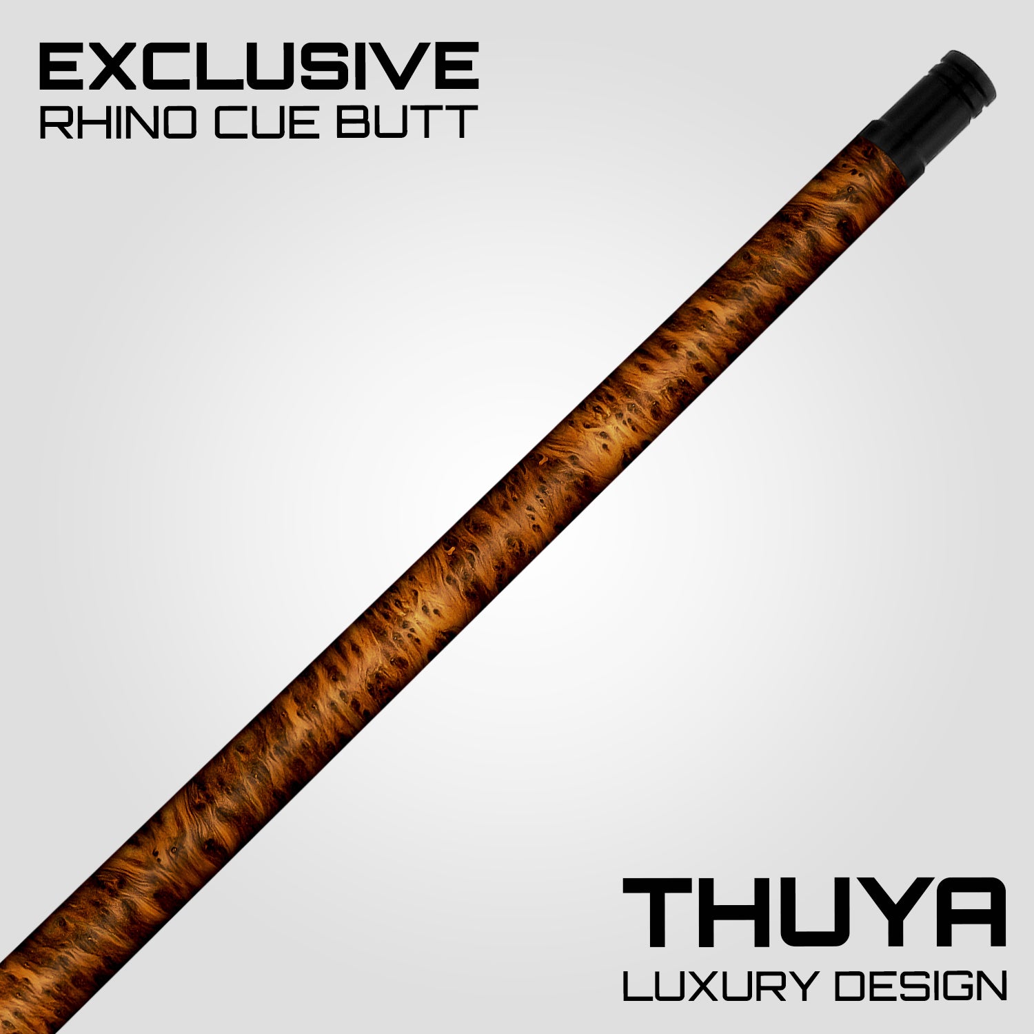 Rhino G-W Pool Cue - Thuya - Wrapless