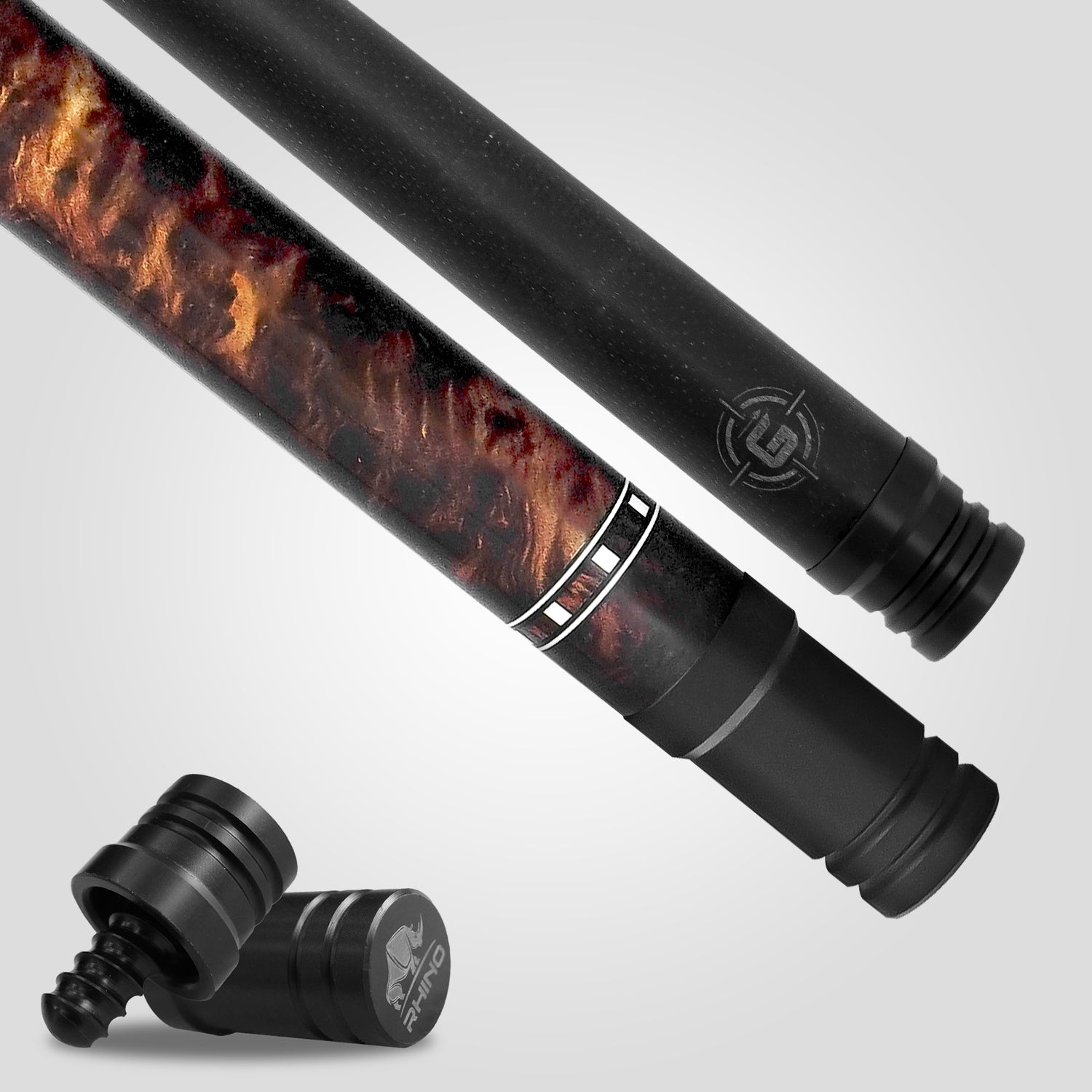 Rhino G-W Pool Cue - Thuya - Leather Wrap