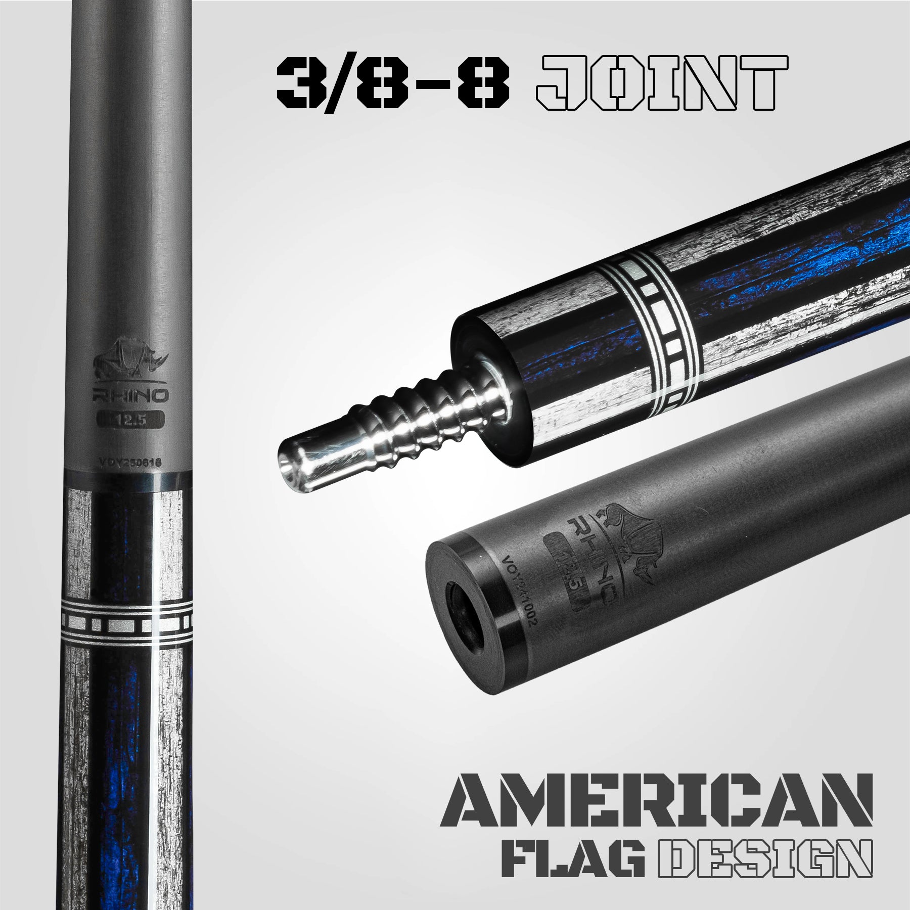 【新品】【Rhino】ビリヤードブレイクキュー　VOYAGER - USA Rhino VOYAGER - ALLSTAR Pool Cue