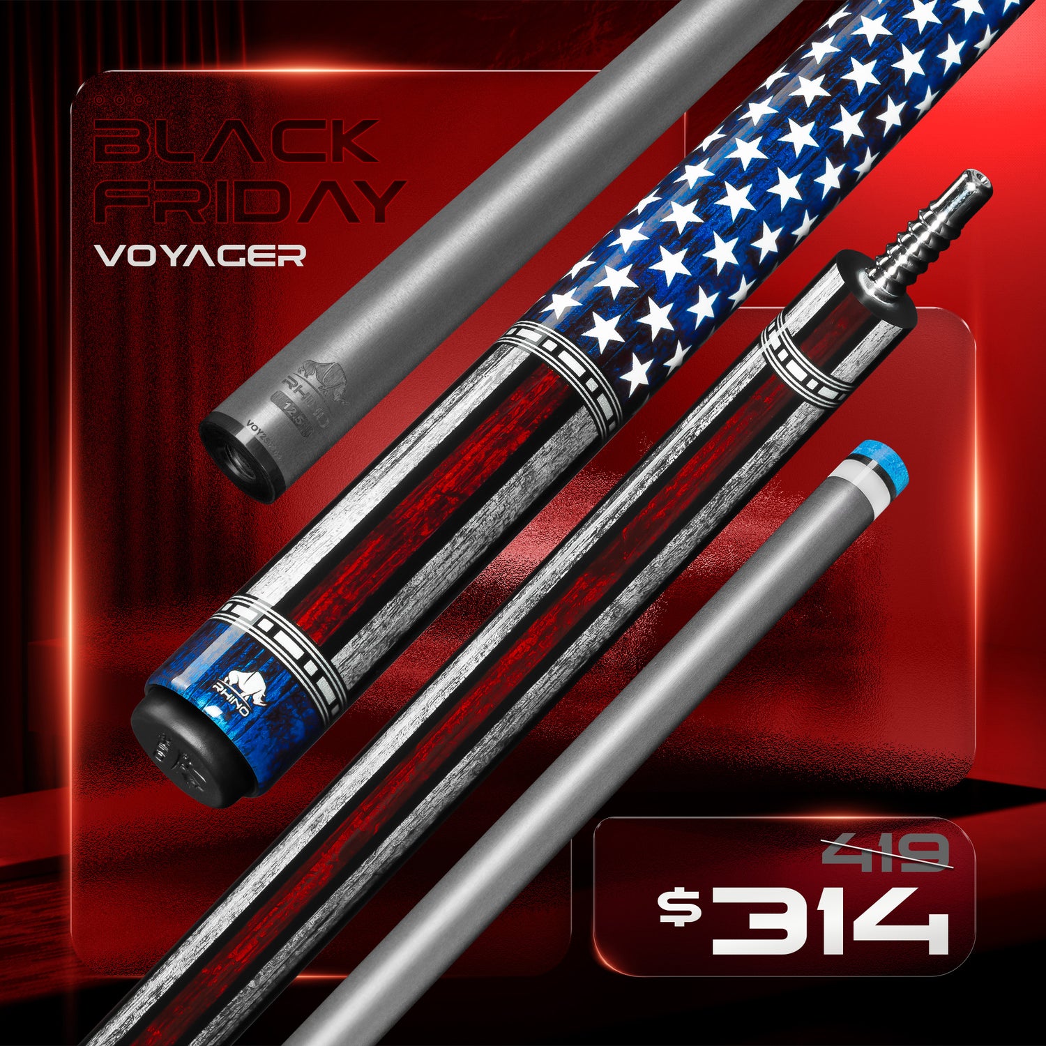 Rhino VOYAGER - USA Pool Cue 2025