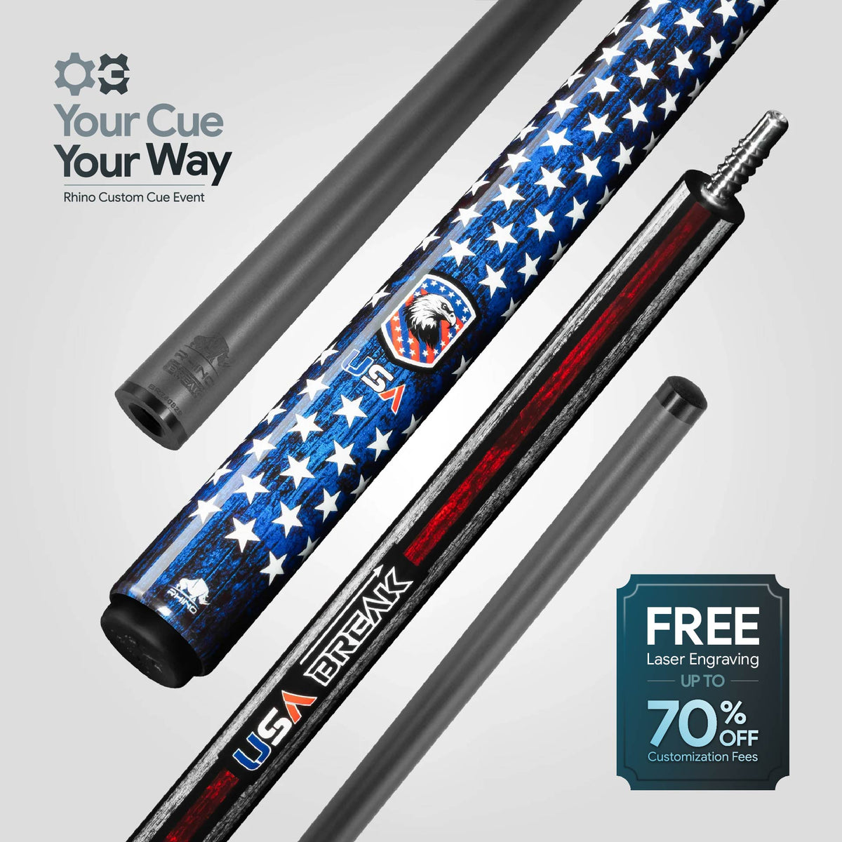 RHINO VOYAGER - USA Break Cue 2025