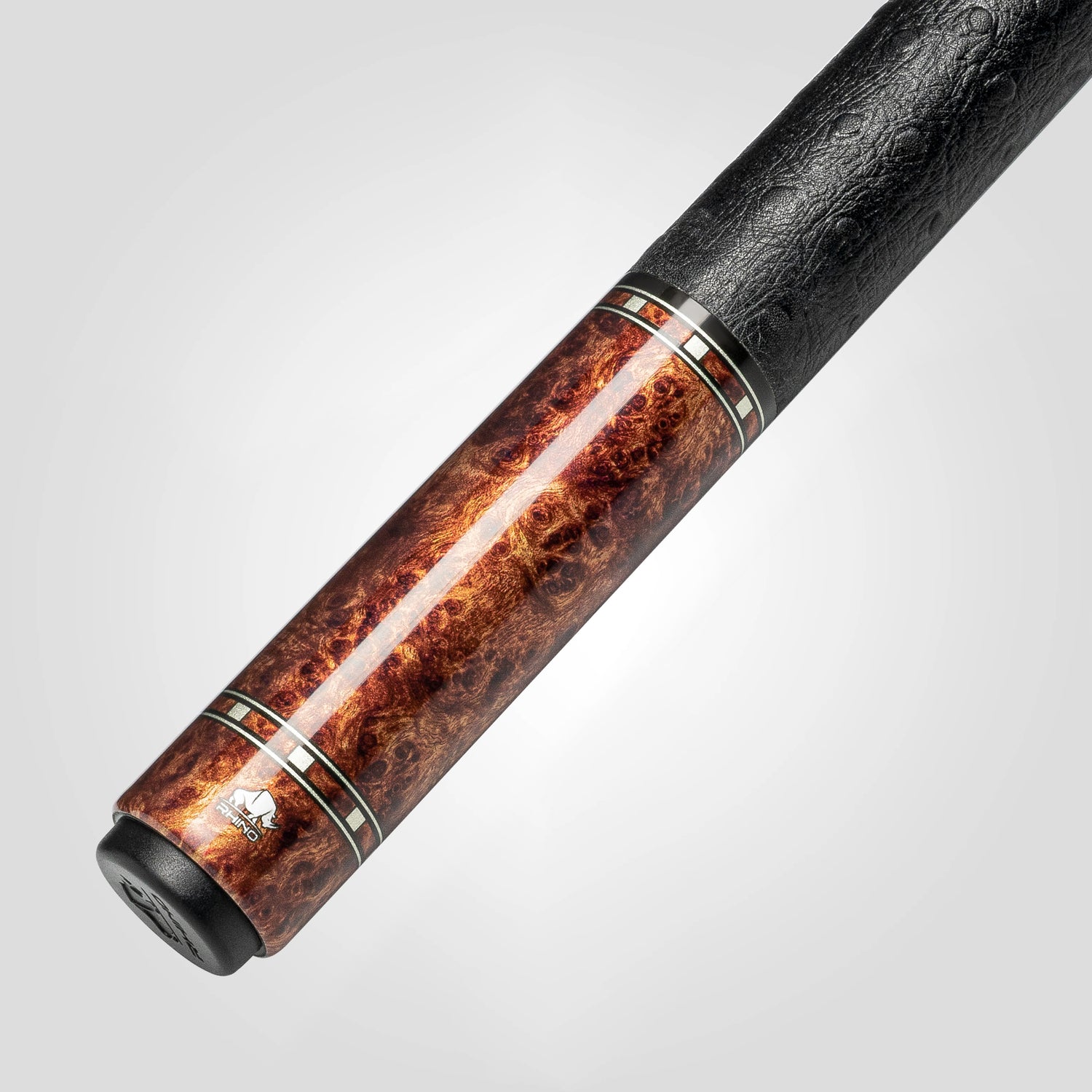 Rhino G-W Pool Cue - Amboyna - Leather Wrap