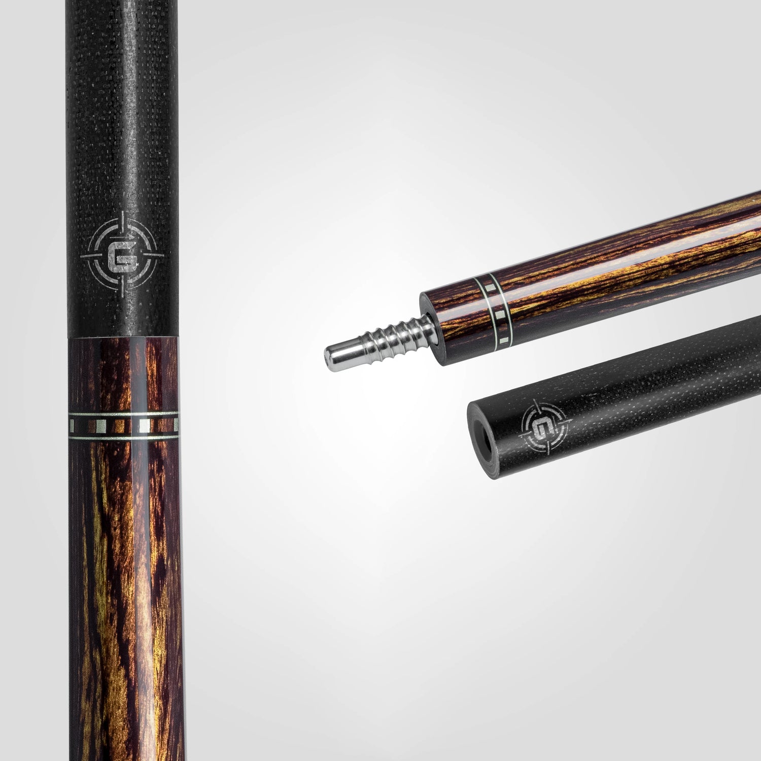 Rhino G-W Pool Cue - Bocote - Læderindpakning