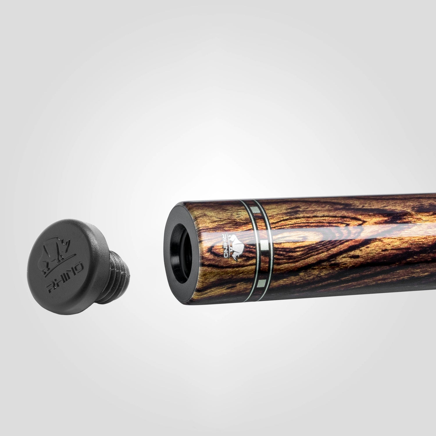 Rhino G-W Pool Cue - Bocote - Læderindpakning