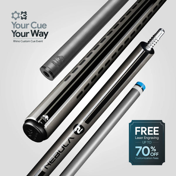 Nebula 2 Pool Cue - Charcoal Gray - Wrapless