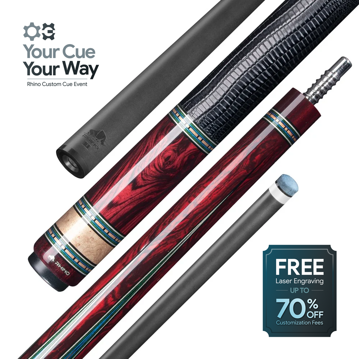 RETRO II POOL CUE - COCOBOLO