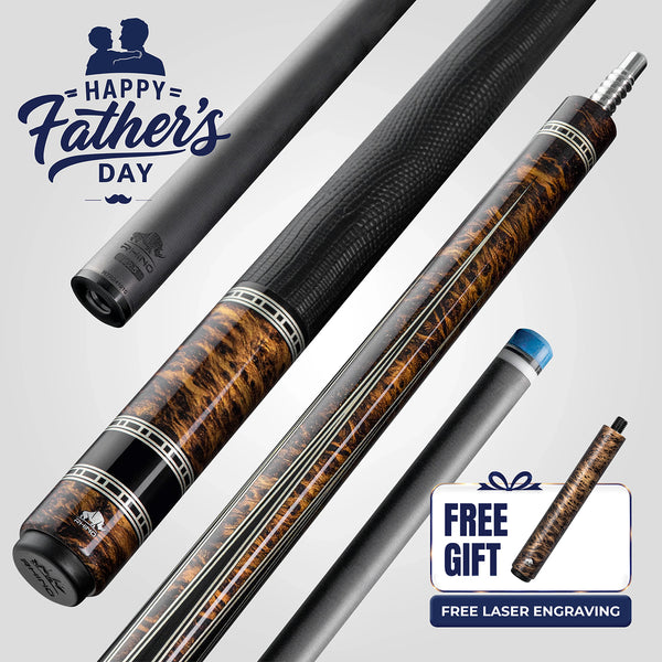 Rhino RETRÔ Pool Cue - Thuya - Lizard Embossed Microfiber Leather Wrap