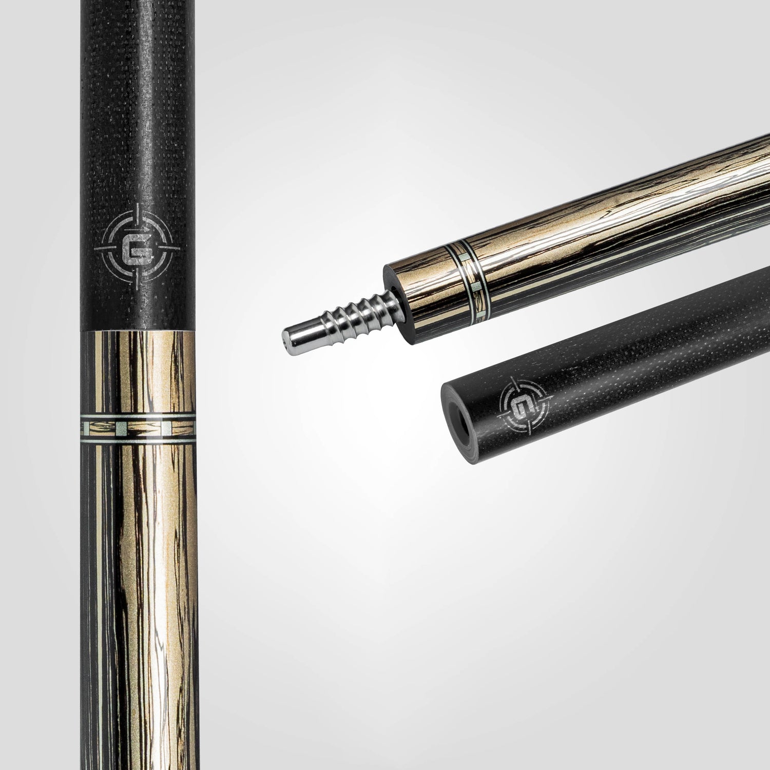 Rhino G-W Pool Cue - Pale Moon Ebony - Leather Wrap